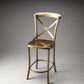 24" Gold Iron Bar Chair