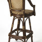 30" Brown Rattan Bar Chair