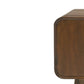 50" Brown Solid Wood Enclosed and Open Storage TV Stand