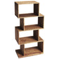 48" Sheesham Vertical Standard Bookcase Back Open