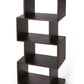 48" Dark Brown Wood Stacking Cubes Vertical Etagere Unit