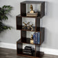 48" Dark Brown Wood Stacking Cubes Vertical Etagere Unit