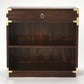 28" Dark Brown Two Tier Standard Bookcase With One Drawer