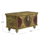 Mesa Carved Wooden Trunk Coffee Table