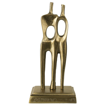 10" Brass Aluminum People Sculpture