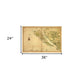 20" X 30" California As An Island C1650 Vintage Map Wall Art