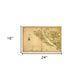 20" X 30" California As An Island C1650 Vintage Map Wall Art