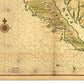 20" X 30" California As An Island C1650 Vintage Map Wall Art