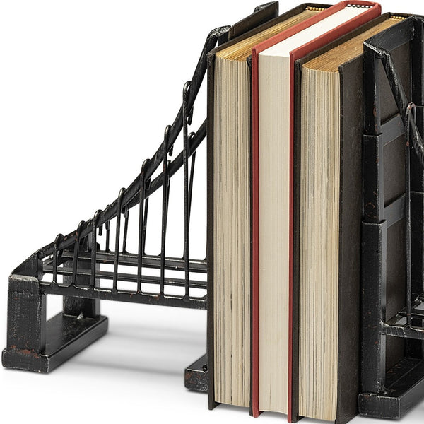 Vintage Look Suspension Bridge Bookends