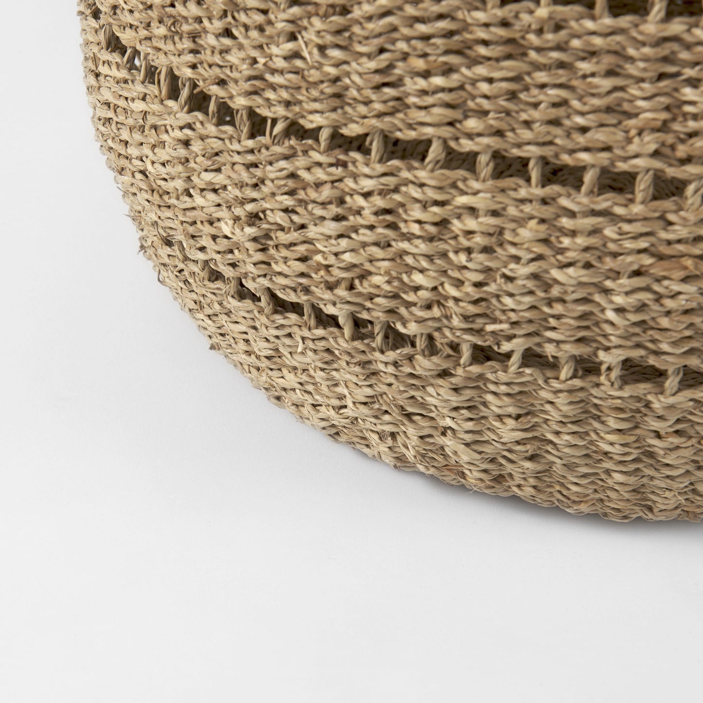 Set Of Two Woven Wicker  Storage Baskets