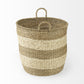 Set Of Two Round Wicker Storage Baskets