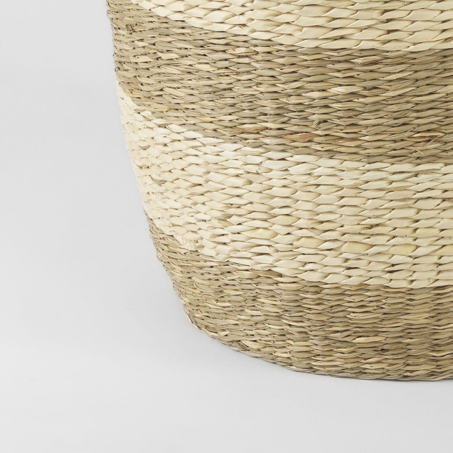 Set Of Two Round Wicker Storage Baskets