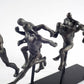 Black Resin Sprinters Sculpture