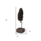 Brown Resin Pinecone Shaped Sculpture