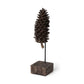 Brown Resin Pinecone Shaped Sculpture