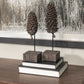 Brown Resin Pinecone Shaped Sculpture