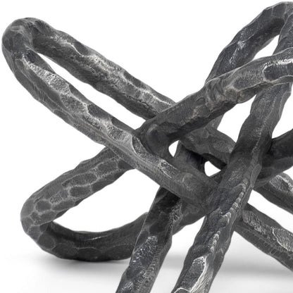 Silver Metal Chain Link Sculpture