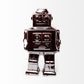 Silver Metal Robot Shaped Sculpture