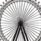 Black Metal London Eye Sculpture