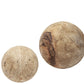 Set Of Three Wooden Spheres