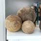 Set Of Three Wooden Spheres