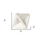 White Marble Geometric Square Sculpture