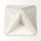 White Marble Geometric Square Sculpture