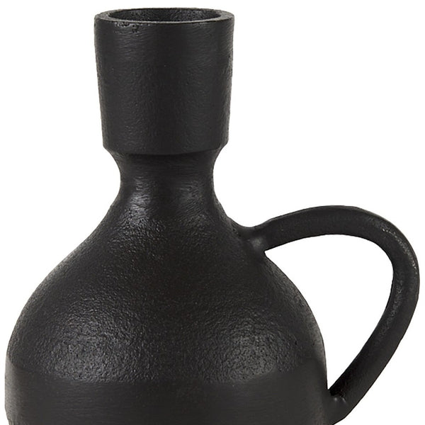 Black Matte Metal Italian Inspired Vase