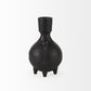 Black Matte Metal Italian Inspired Vase