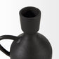 Black Matte Metal Italian Inspired Vase