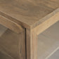 26" Brown Solid Wood Square End Table