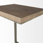 26" Brown Solid and Manufactured Wood Square End Table