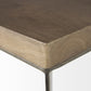 26" Brown Solid Wood Square End Table