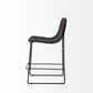 29" Black Iron Counter Height Bar Chair