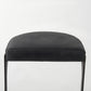 35" Black Iron Backless Bar Chair