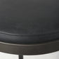 35" Black Iron Backless Bar Chair