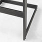 30" Black Solid and Manufactured Wood Backless Bar Height Bar Chair