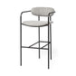 29" Grey Steel Bar Chair