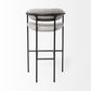 29" Grey Steel Bar Chair