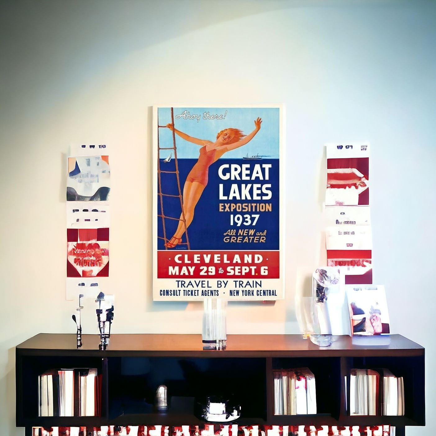 16" X 24" Great Lakes 1937 Vintage Travel Poster Wall Art