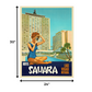 18" X 24" Hotel Sahara C1960S Las Vegas Vintage Travel Poster Wall Art