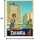 18" X 24" Hotel Sahara C1960S Las Vegas Vintage Travel Poster Wall Art