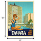 18" X 24" Hotel Sahara C1960S Las Vegas Vintage Travel Poster Wall Art