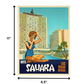 18" X 24" Hotel Sahara C1960S Las Vegas Vintage Travel Poster Wall Art