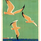 9" X 12" Birds Over Lake Michigan C1929 Vintage Travel Poster Wall Art