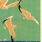 9" X 12" Birds Over Lake Michigan C1929 Vintage Travel Poster Wall Art