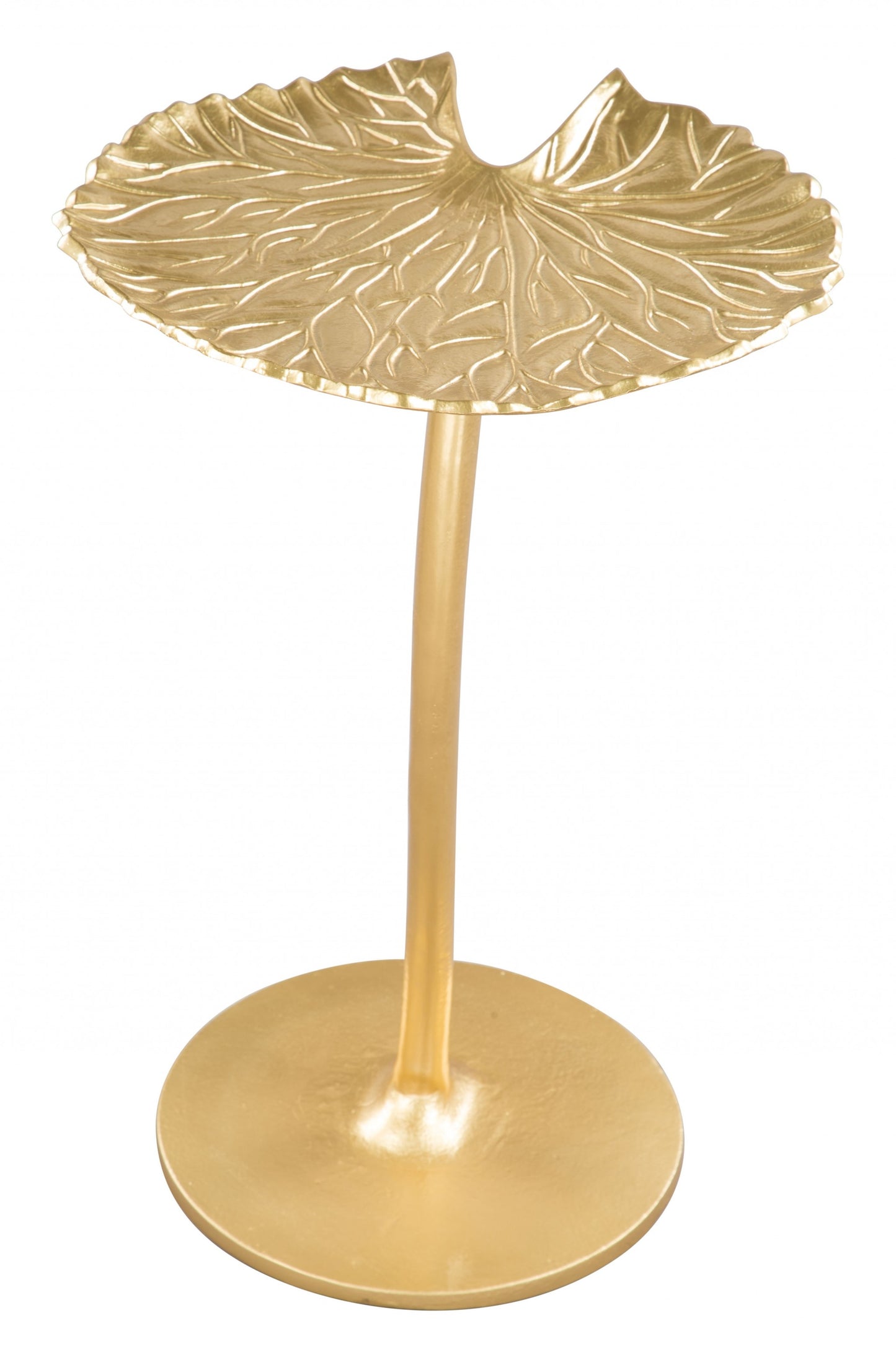 22" Gold Aluminum End Table