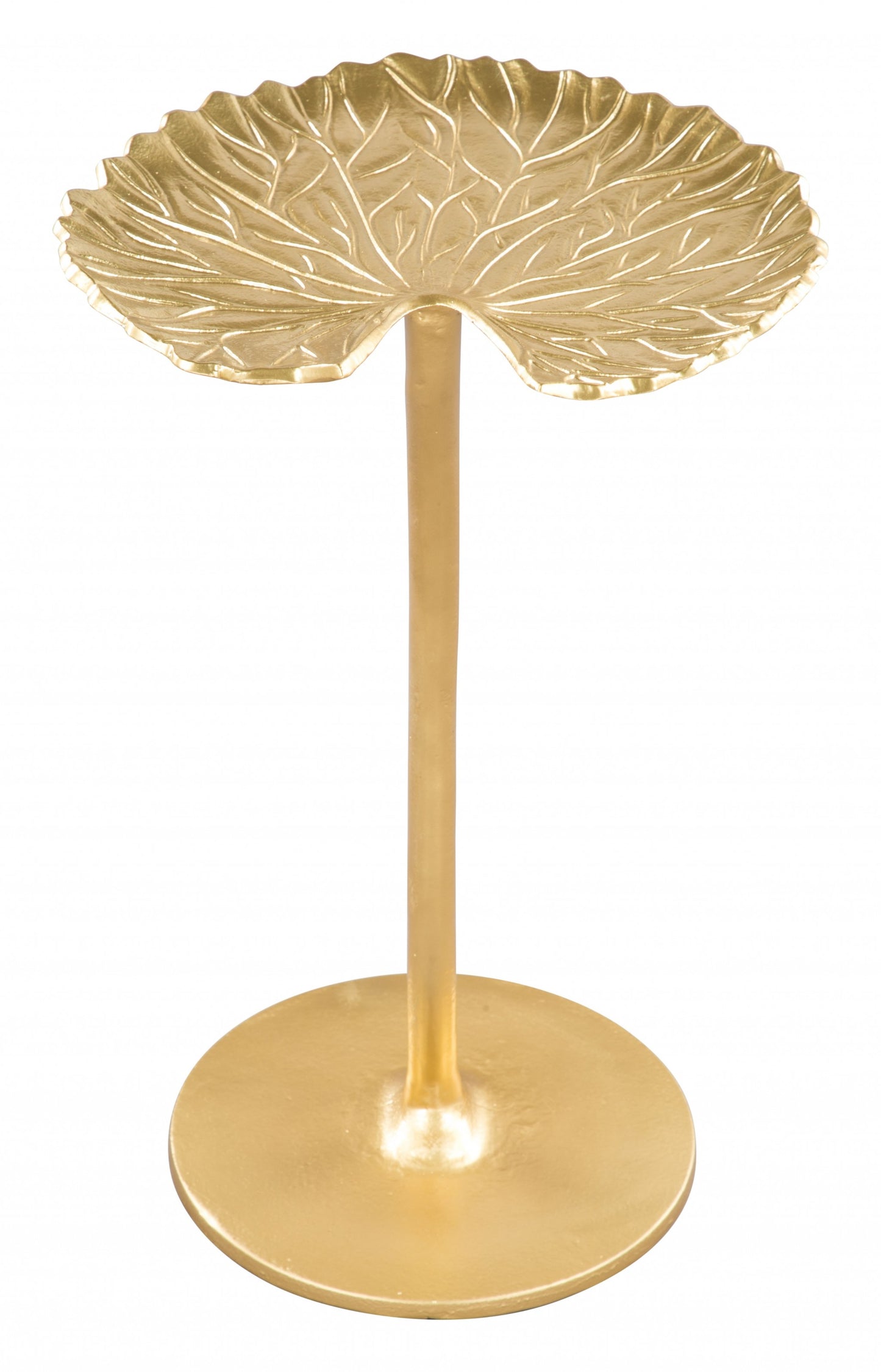 22" Gold Aluminum End Table