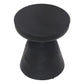 18" Black Solid Wood Round End Table