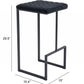 30" Steel Backless Bar Height Bar Chair